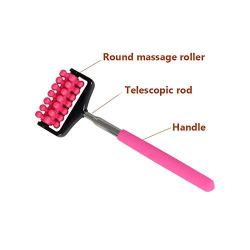 JIAHAO JIAHAO Back Roller Massager Telescopic Massage Roller Relaxation Hand Massage Tool Facial Hands and Feet Back Body Roller Massage Random Colour