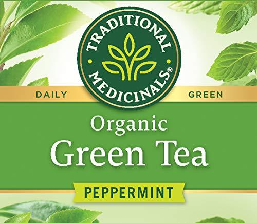 Traditional Medicinals Traditional Medicinals Organic Green Tea Peppermint Tea, 16 Tea Bags