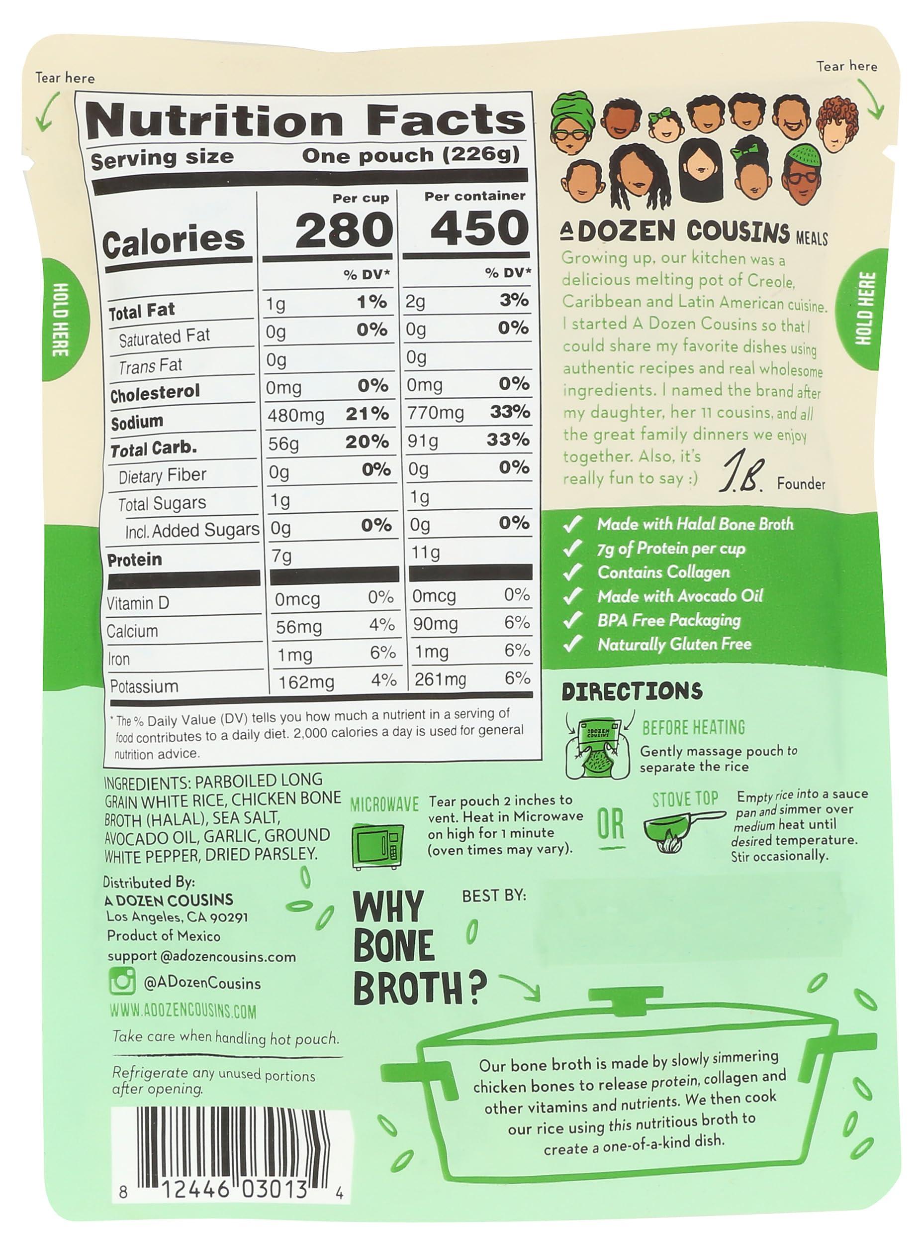 A Dozen Cousins A DOZEN COUSINS Classic Chicken Bone Broth Rice, 8 OZ