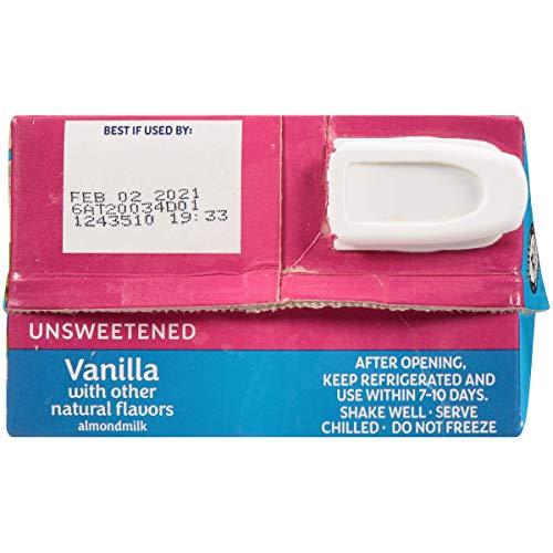Blue Diamond Almonds Almond Breeze Dairy Free Almondmilk, Unsweetened Vanilla, 64 Ounce (Pack of 8)
