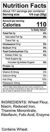 CENTRAL MILLING 100% Organic All Purpose Unbleached White Baking Flour - 10 Pound