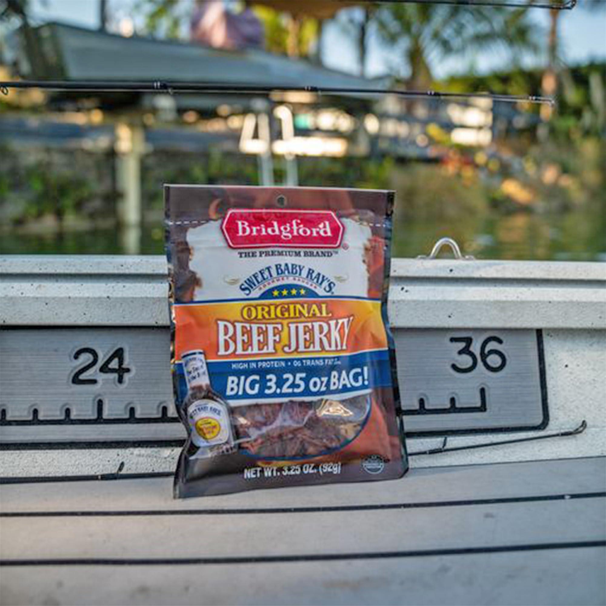 Bridgford Bridgford Sweet Baby Rays Beef Jerky Original 3.25 oz Pack of 4 - Healthy Beef Jerky for Your Dietary Preferences - Ready To Eat High Protein Beef Jerky for On the Go Snacking and Busy Lifestyles