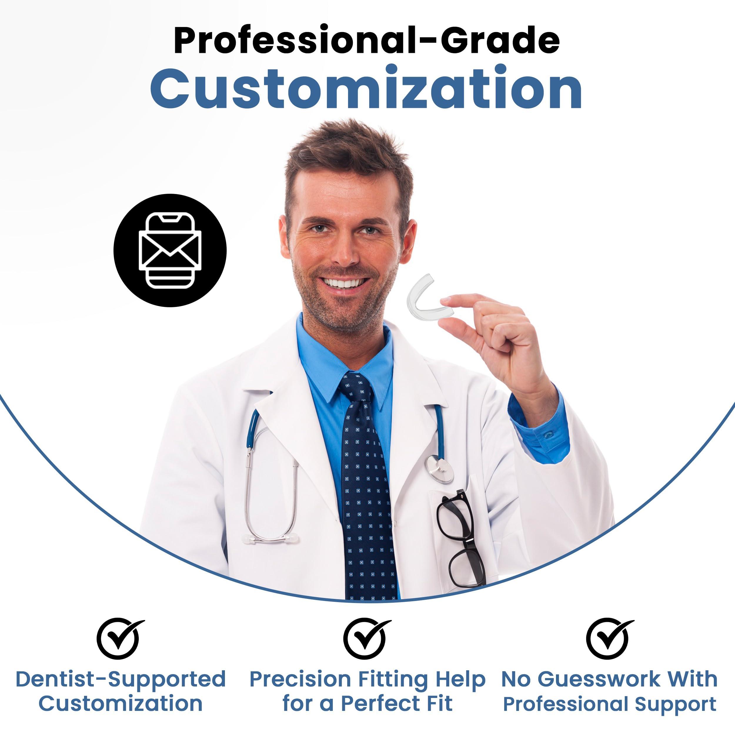 ProDental Professional Mouth Guard for Grinding Teeth - 6 Customizable Dental Guards - 2 Sizes, USA Made, BPA Free | Eliminate Bruxism, Teeth Clenching | Also for Sports & Teeth Whitening