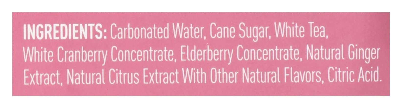 Tost TOST Ginger & Elderberry Sparkling Rose White Tea 4 Pack, 8.45 FZ