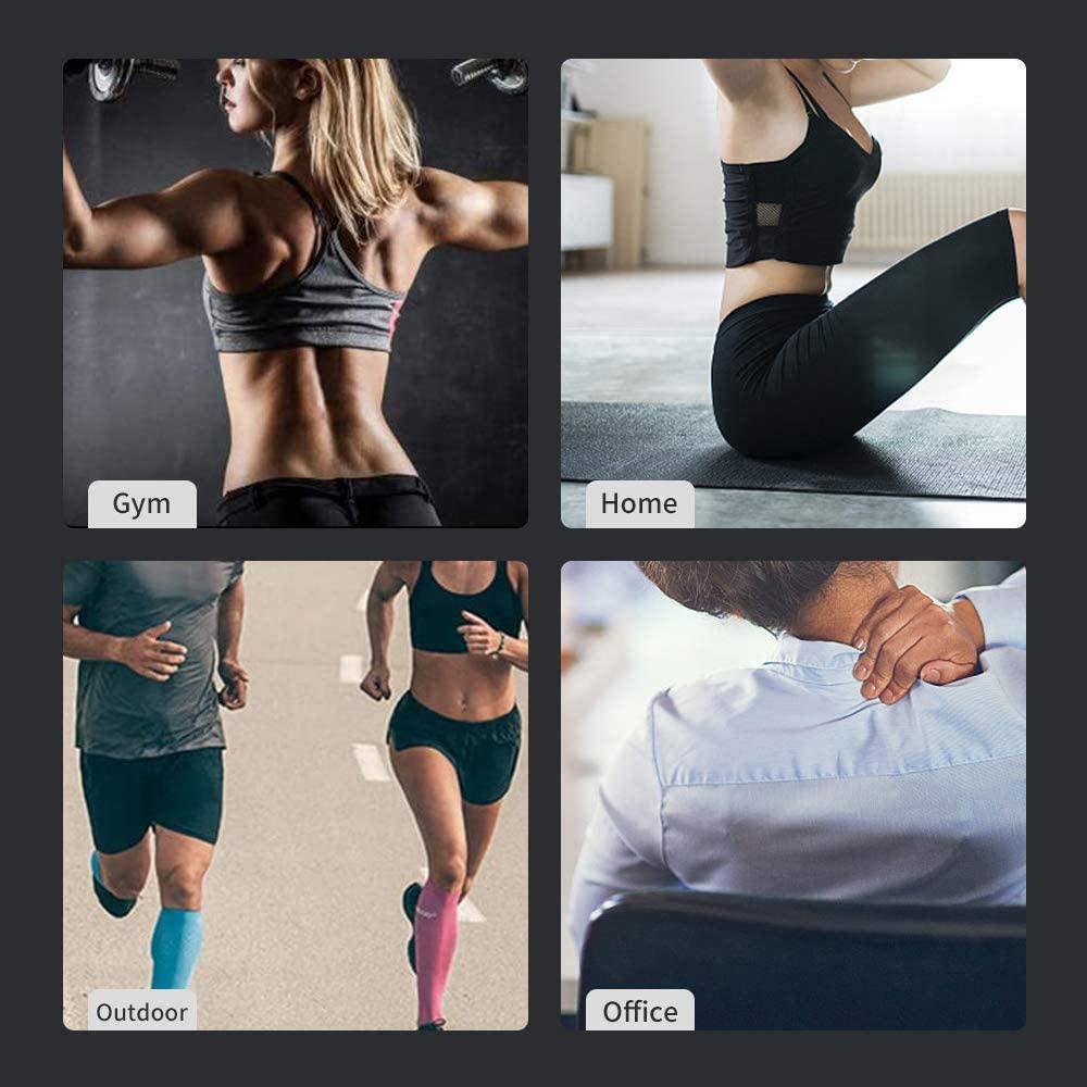 KDFJ KDFJ 30 Gears LCD Touch Screen High Frequency Massage Gun Muscle Relax Body Relaxation Electric Massager with Portable Bag 6 Heads-30 Gears-Silver