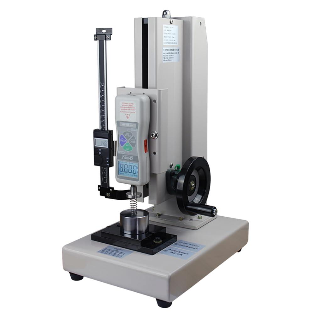 AiXun Spring Push Pull Force Gauge for Tension or Compression Testing of Springs, Range 50N