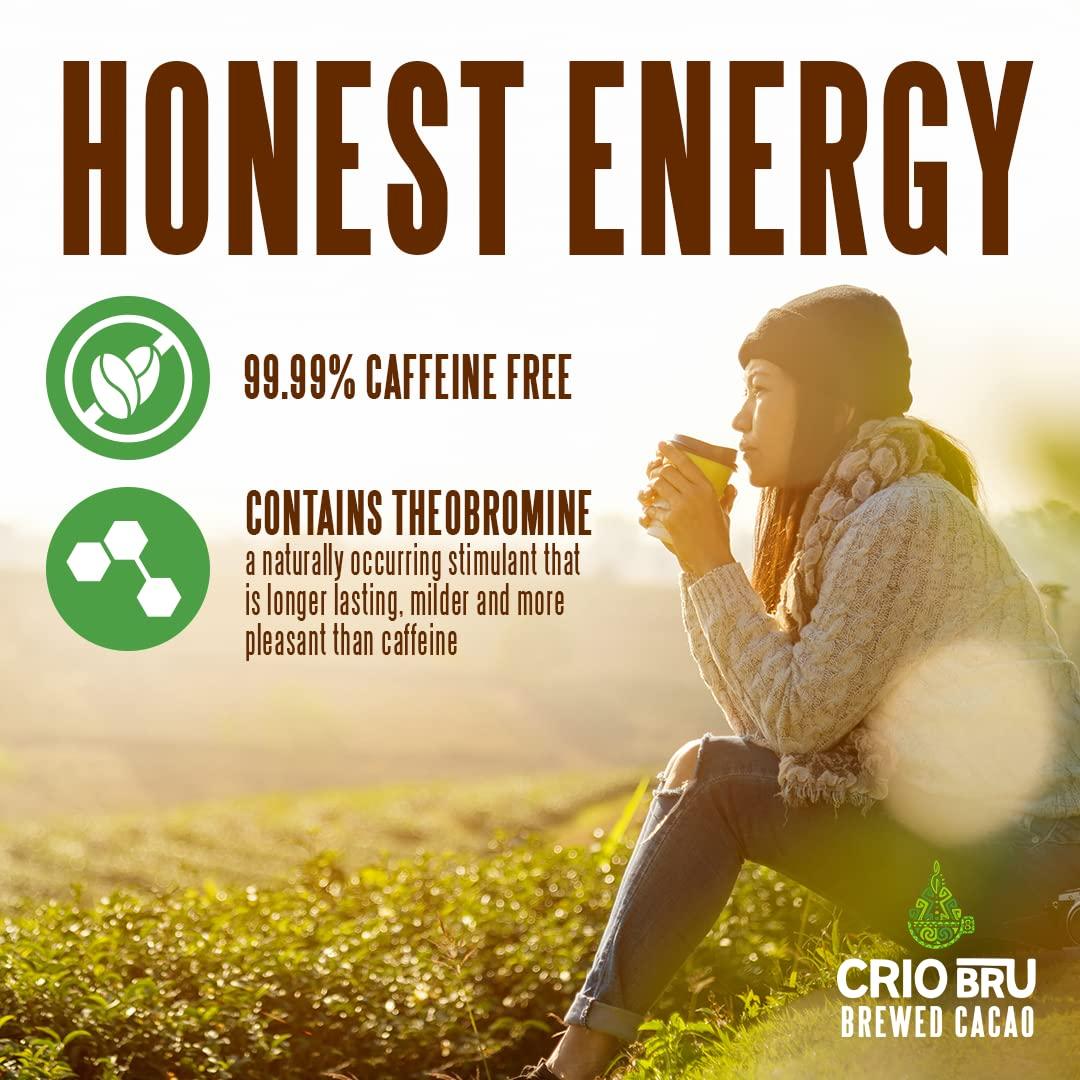 Crio Bru Crio Bru Brewed Cacao Venezuela Medium Roast 3lb (48oz) - Coffee Alternative Natural Healthy Drink | 100% Pure Ground Cacao Beans | 99.99% Caffeine Free, Keto, Low Carb, Paleo, Brew And Enjoy Hot or Iced