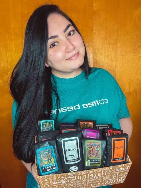 Coffee Beanery Indulgent Coffee Selection Gift Box | 100% Specialty Arabica Coffee | 12 Sample Bags of Medium Roast Ground Coffee