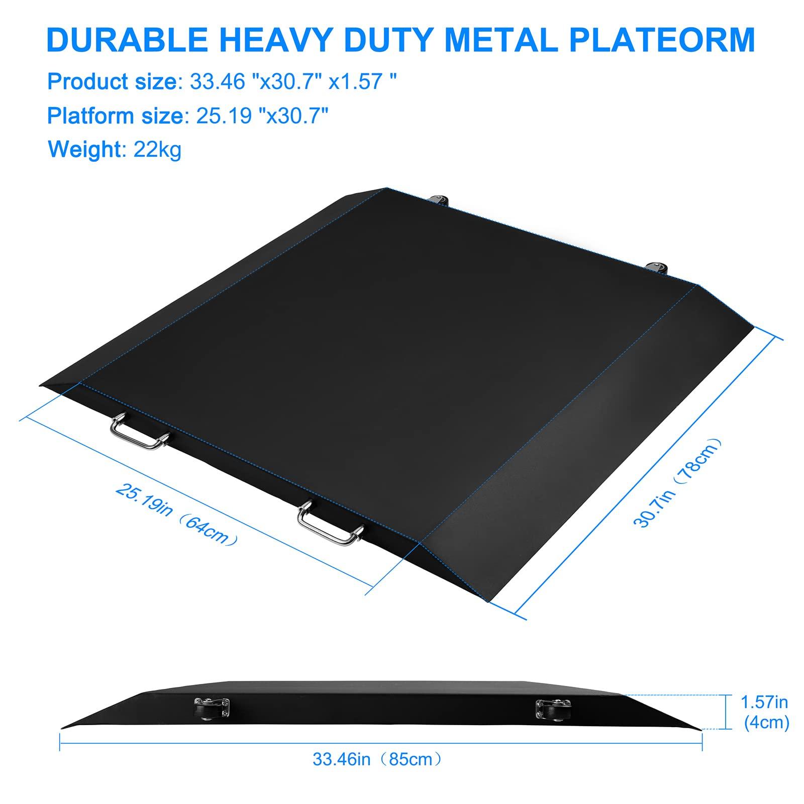 jwniuind Wheelchair Scale for home use 700x0.2b Digital Medical Scale with Dual Ramp