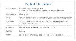 Tink knub BAIMISS Herbal Acne Treatment Cream 1PCS Remove Acne Scar Pimple Face Cream Skin Care Acne Send Removal Needle