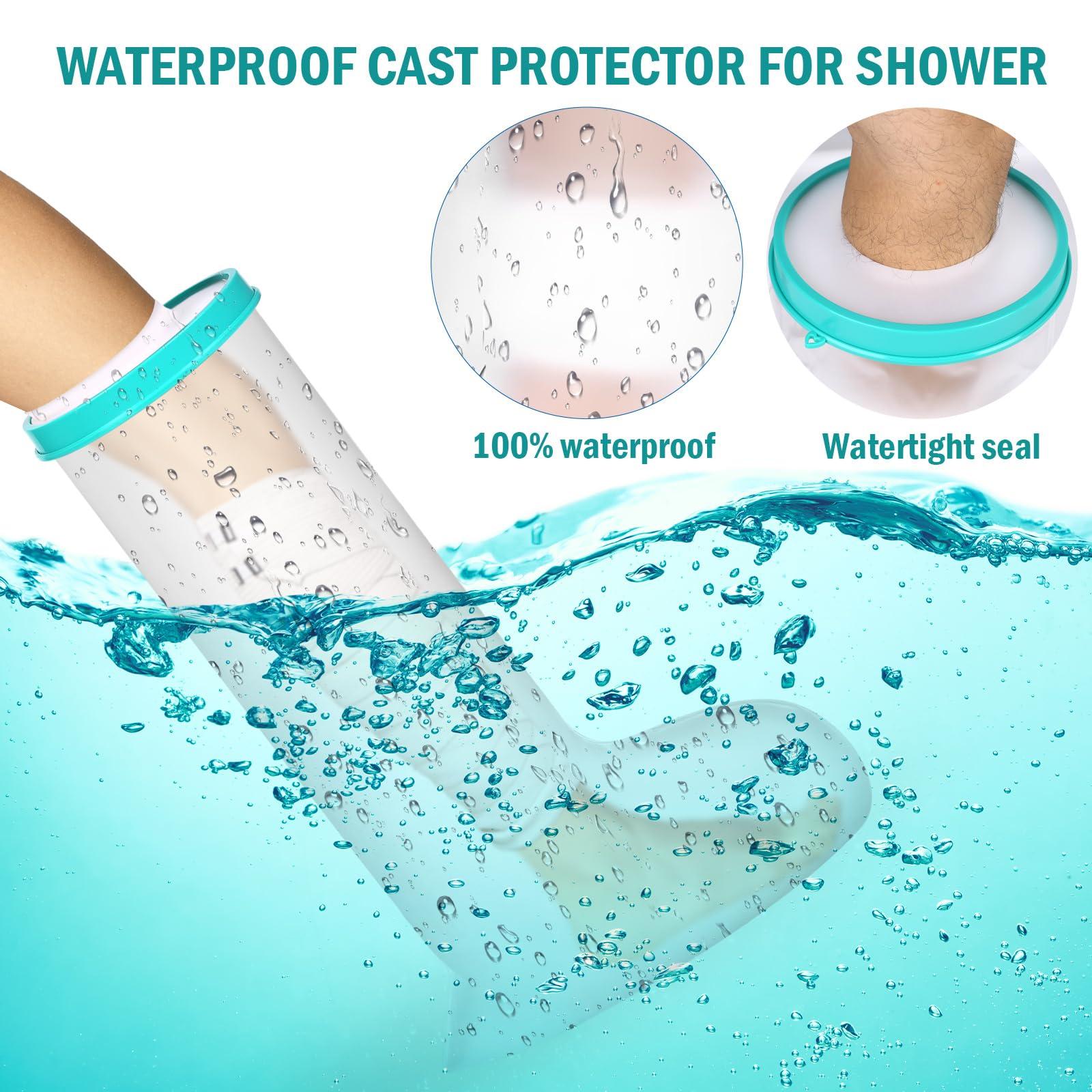 WirtuQuiksy WirtuQuiksy Cast Covers For Shower Leg, Reusable Waterproof Bandages and Cast Cover, Leg Cover For Showering After Surgery
