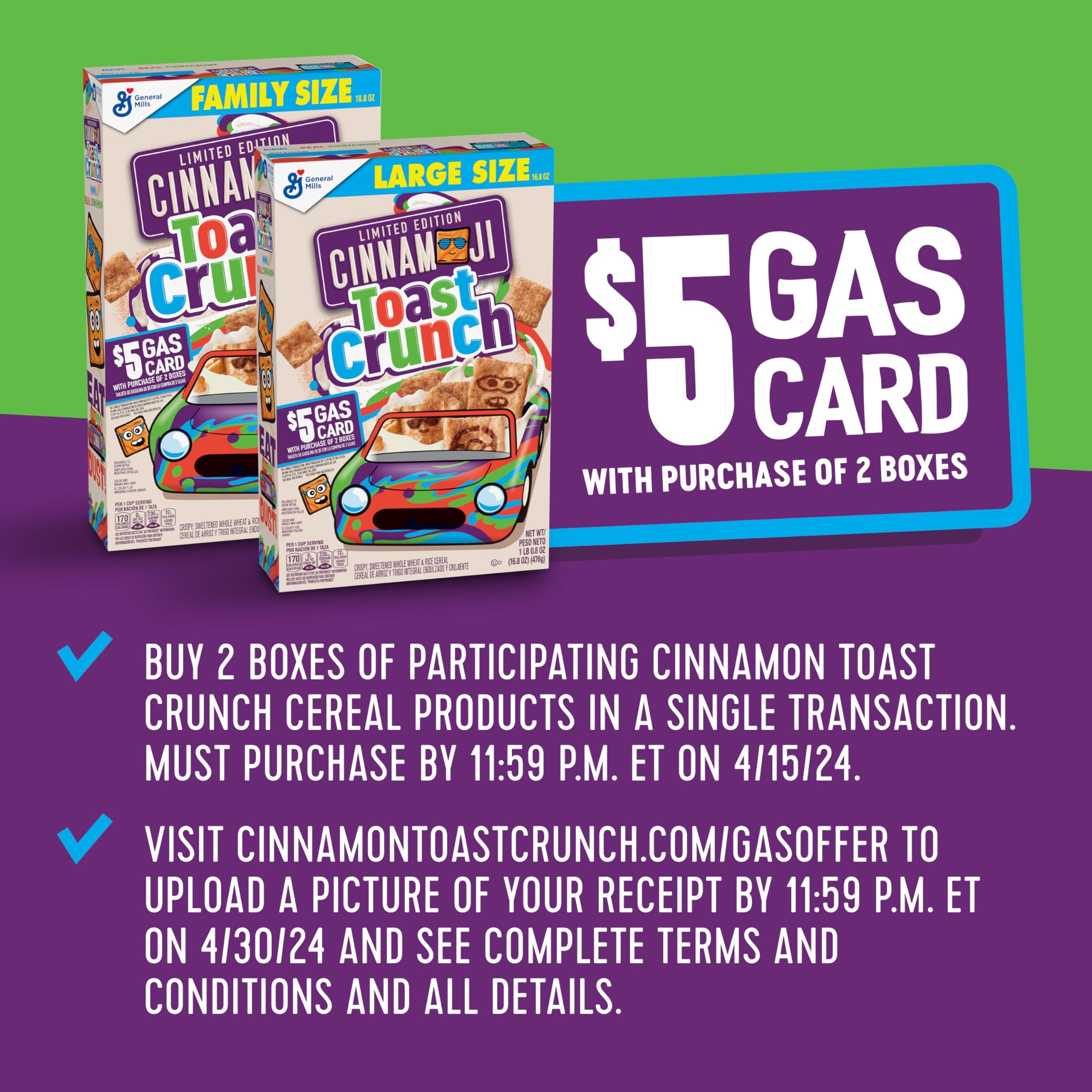 Cinnamon Toast Crunch Original Cinnamon Toast Crunch Breakfast Cereal, 27 OZ Giant Size Box (Pack of 2)