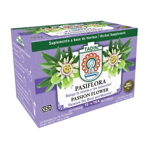 Tadin Tadin Tea, Pasiflora (Passion Flower) Tea, 24-count Tea Bags