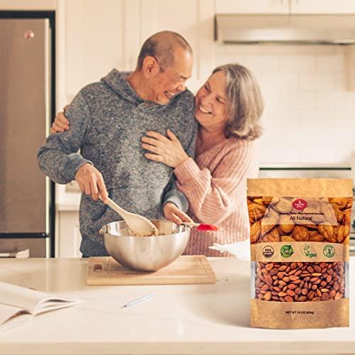 Mighty Apricot Mighty Apricot USDA Organic Bitter Apricot Kernels(1LB) 16oz, Natural Raw Bitter Apricot Seeds, Vegan, Non-GMO, Gluten Free, Great source of Vitamin B17 and B15