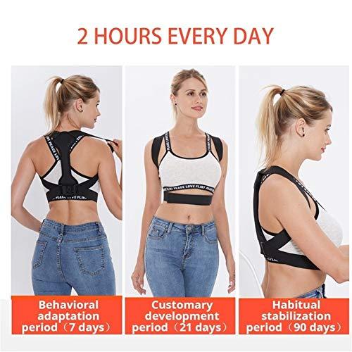 SADDPA DSMYYXGS Back Posture Corrector Women Men Prevent Slouching Relieve Pain Posture Straps, Clavicle Support Brace Back Pain (Color : D, Size : X-Large)