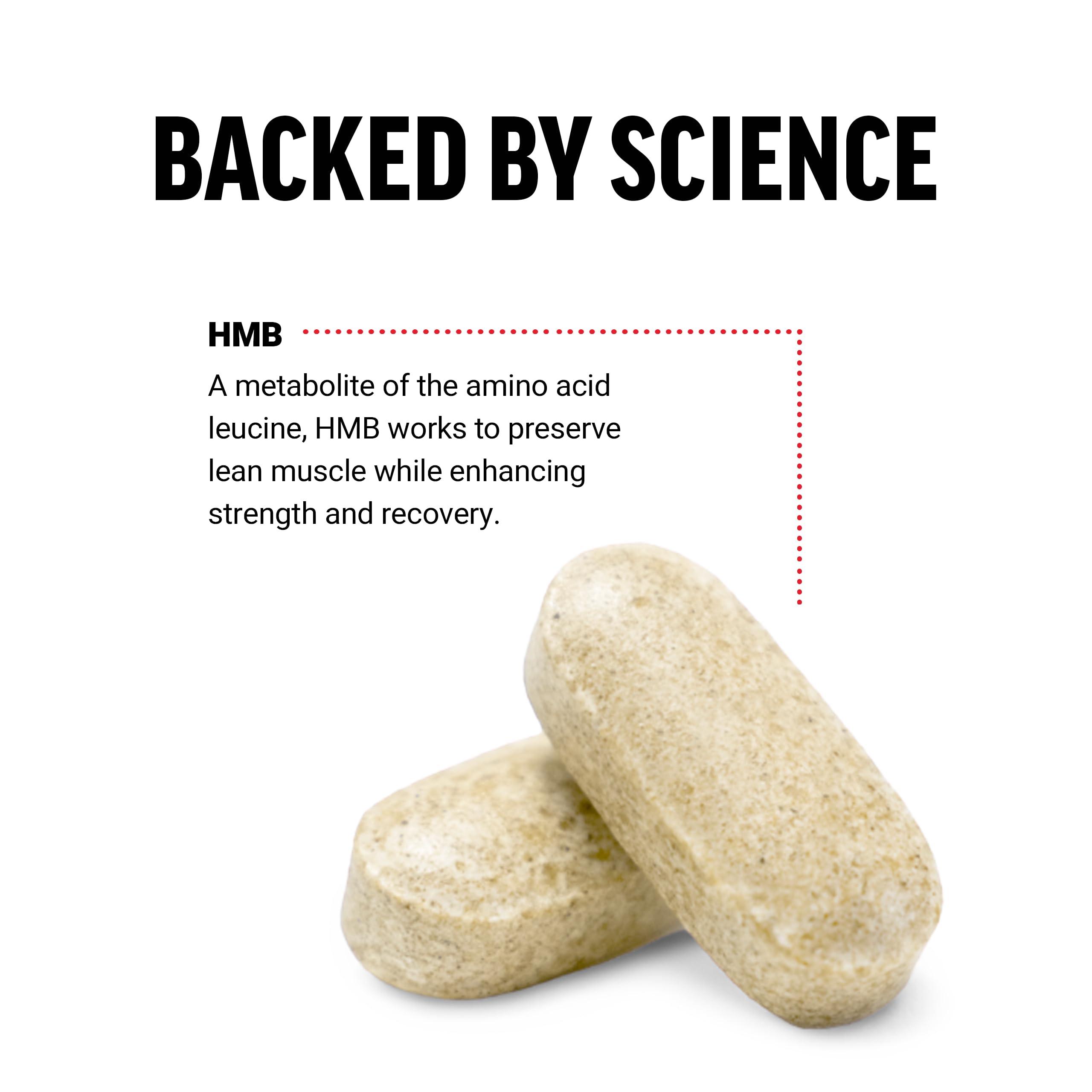 Force Factor FORCE FACTOR HMB Supplement to Preserve Lean Muscle, Support Workout Recovery, and Prevent Muscle Protein Breakdown, Clinical Dose, Premium Quality, Non-GMO, 90 Tablets
