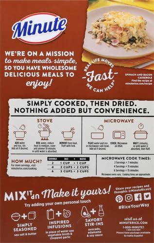 Minute Minute Brown Rice, Instant Brown Rice for Quick Meals, 28-Ounce Box (Pack of 4)