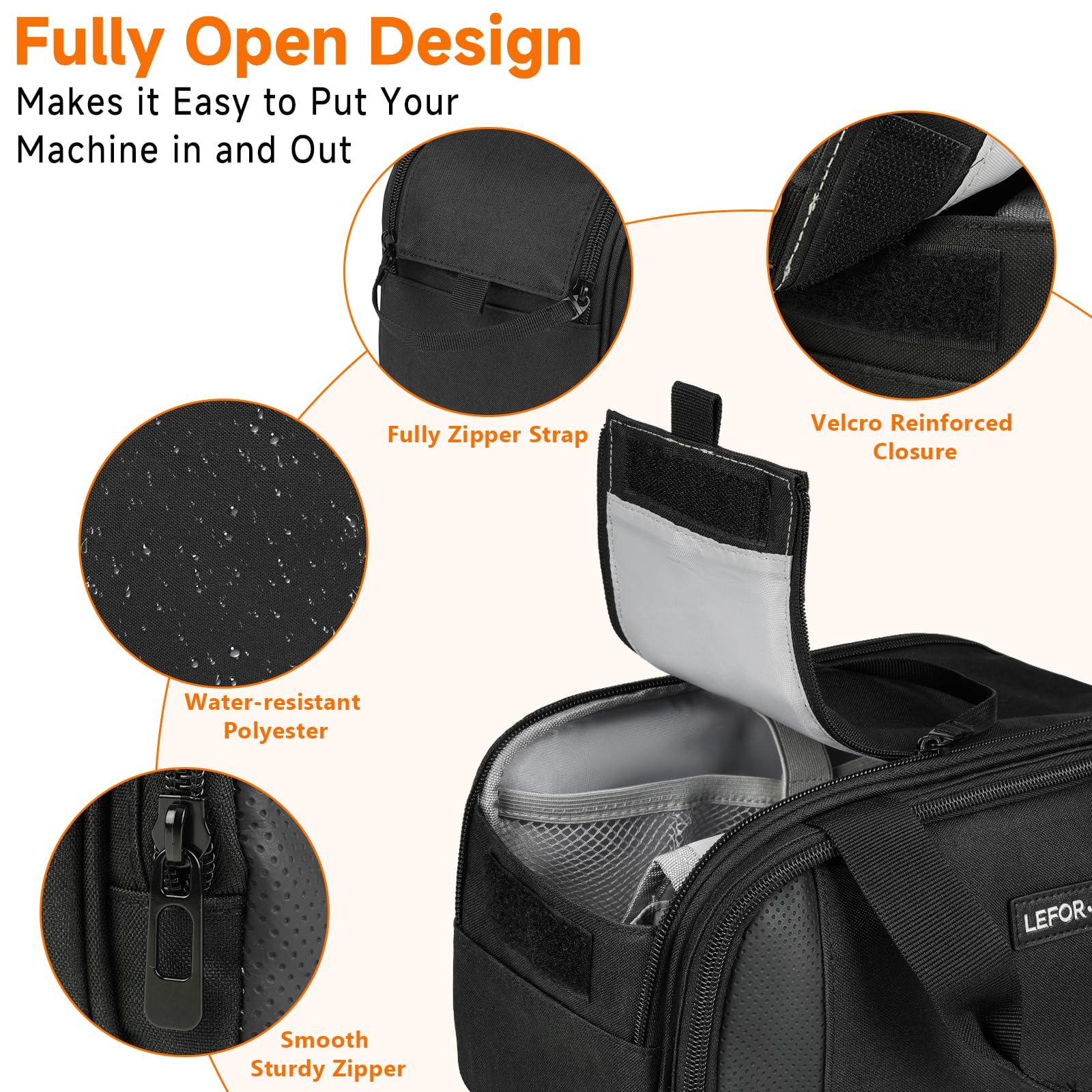 LEFORZ LEFORZ Travel Carrying Bag Compatible with ResMed AirMini/Z2 Auto CPAP Machine and Accessories,Portable Storage Organizer Case Fits for CPAP Equipment and Supplies(Bag Only)