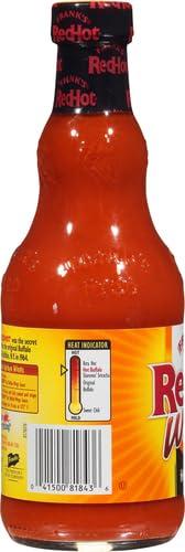 Frank\'s RedHot Frank\'s RedHot Hot Buffalo Wings Hot Sauce, 12 fl oz (Pack of 2)