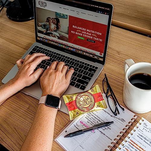 Grab The Gold Snack Bars by Grab The Gold - Organic, Gluten Free, Vegan, Kosher, & Dairy Free - 11g of Protein - Chocolate Peanut Butter (14 Count)