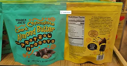 Trader Joe's2 Trader Joe's2 Trader Joe’s Dark Chocolate Almond Butter Filled Pretzel Nuggets 8oz 227g (Two Bags)