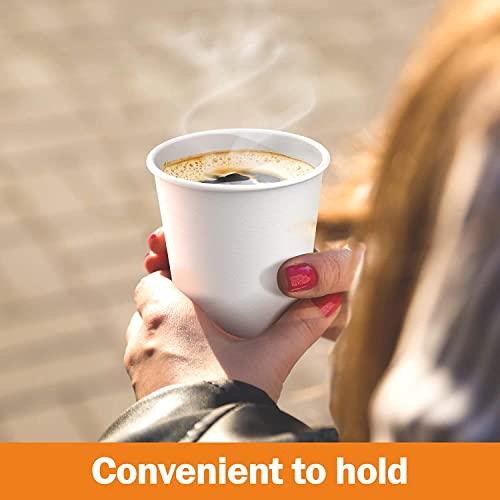 Lakesstory 50 Pack 9 oz Coffee Paper Cups 9oz White Disposable Coffee Cups Drinking Cups for Cold/Hot Beverages Drinks Chocolate Lemonade Wine Hot Coffee Togo Cups Tea & Water Cups for Home Office Stores Cafes