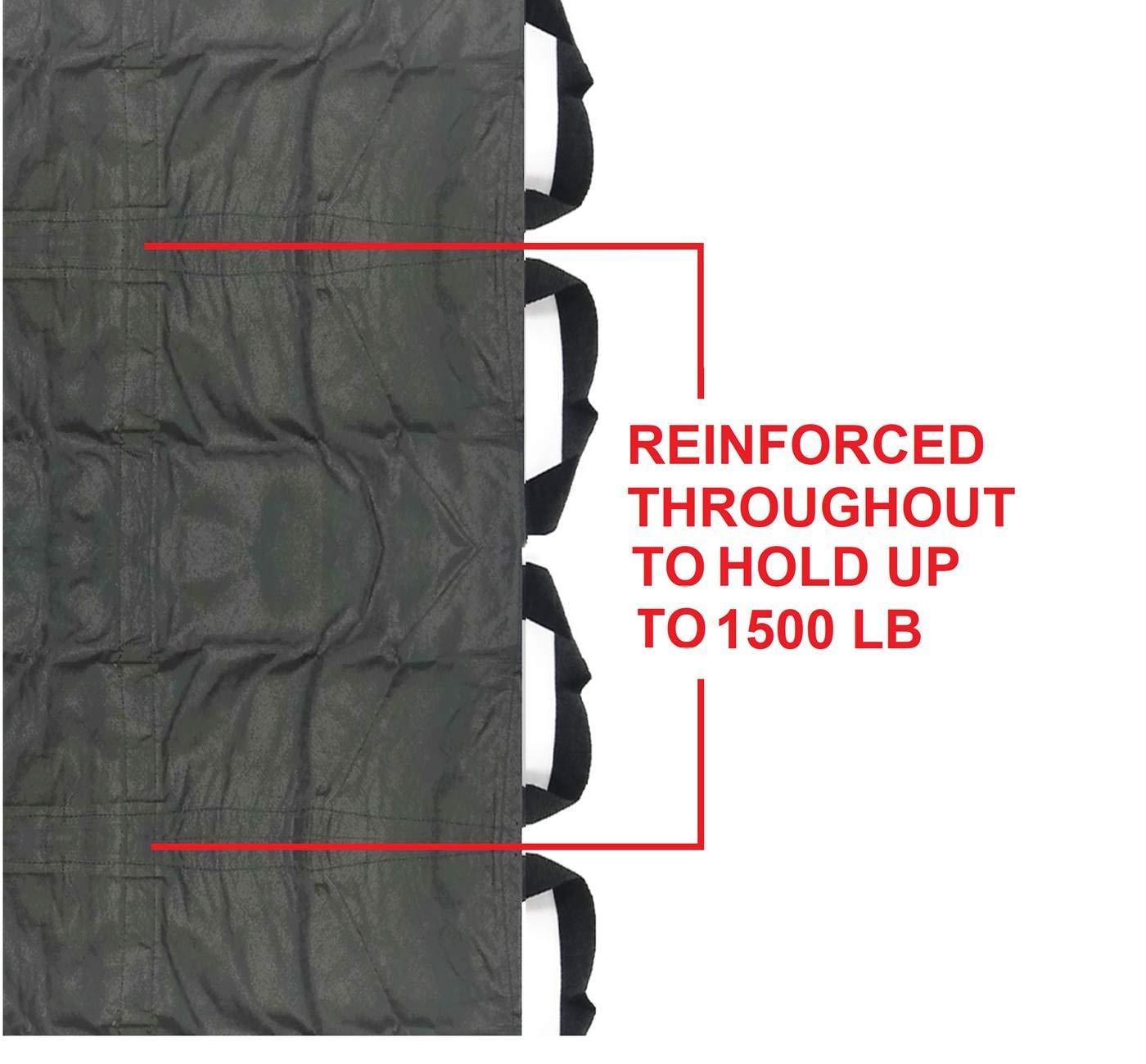 Vakly Vakly Patient Transfer Sheet Blanket 40x80 with 14 Handles for Lifting, Moving, Turning and Positioning Patients up to 1500 LB - Large Positioning Unit for Repositioning Fall Prevention Guide