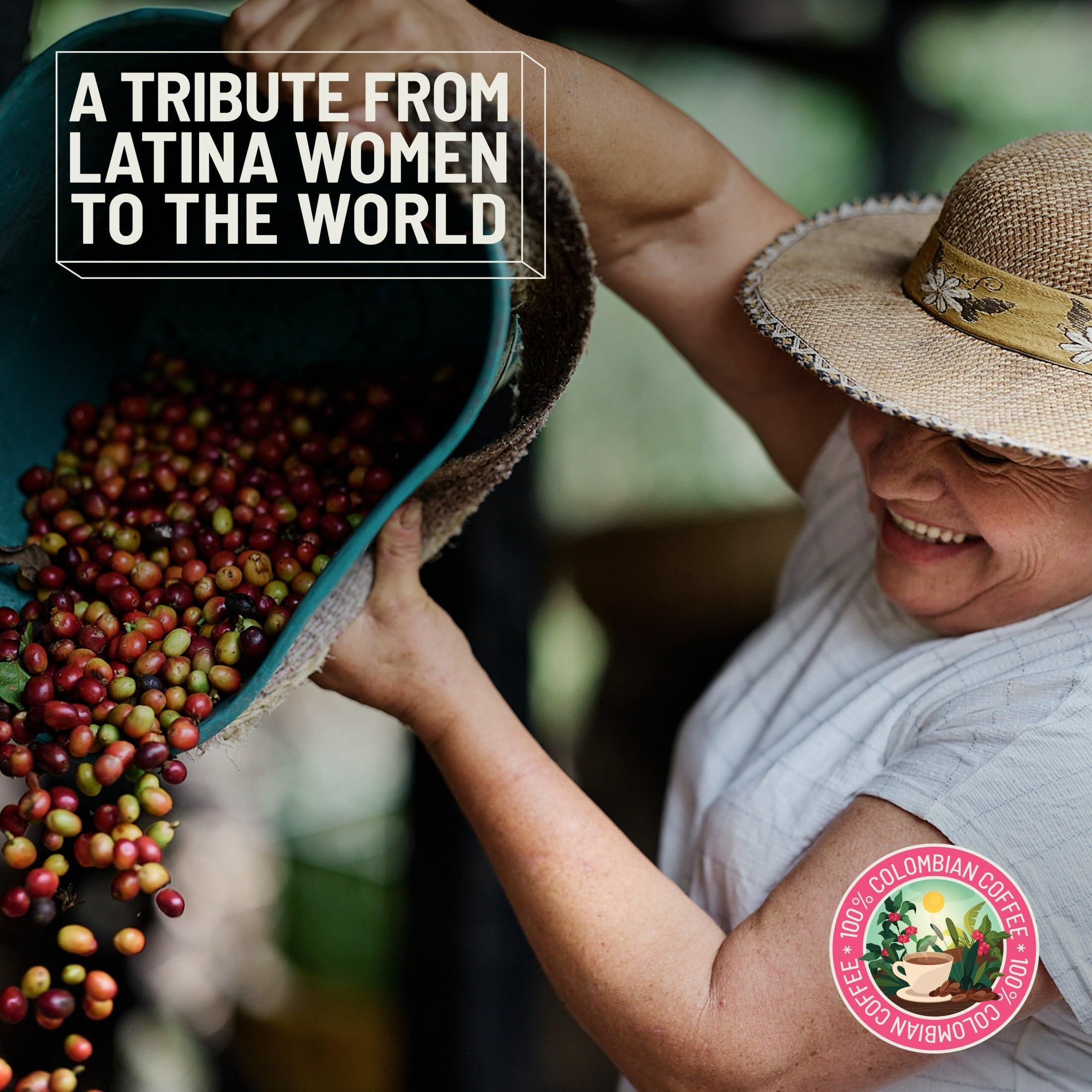 Dios Mio Dios Mio Coffee by Sofia Vergara | 100% Colombian Premium Ground Coffee | Strength, Dark Roast/Bags | Rich, Smooth Flavor | Fair Trade Coffee Beans | Empower Women Coffee Growers