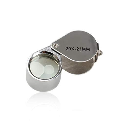 FLaig FLaig Magnifying glassMini 20X-21 mm Loupe Magnifier Magnifying Triplet Jewelers Eye Glass Jewelry Diamond Magnifying Glass Magnifying (Color : 20 X 21mm)