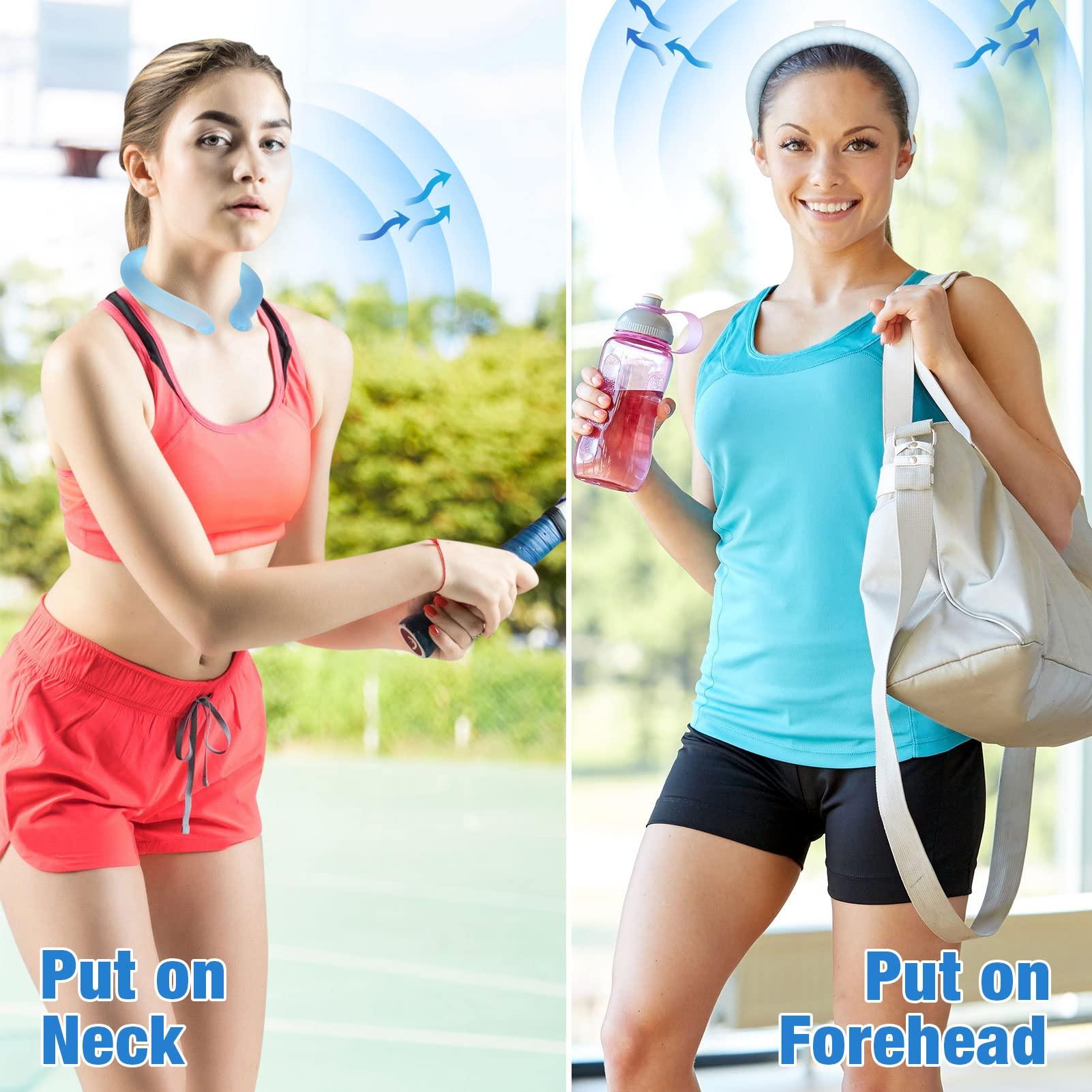 WILLOW WEAVE Cooling Neck Wraps Neck Cooling Tube Neck Coolers for Hot Weather, Easy to Wear Neck Ice Pack Wrap, Keeping Cool in The Heat, Instant Cooling Refresh for Hot Flashes Menopause Outworks(Blue)