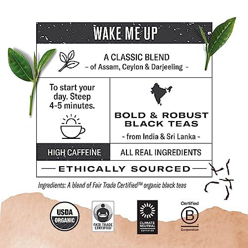 Numi Numi Organic Breakfast Blend Tea, 100 Tea Bags, Assam, Ceylon & Darjeeling Black Teas, Caffeinated