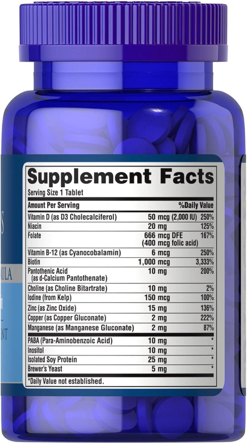 Puritan's Pride Puritan's Pride Vitamins for The Hair-60 Coated Tablets