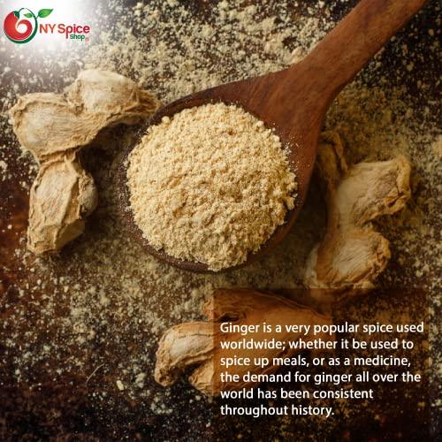 NY Spice Shop NY SPICE SHOP Ginger Powder - Ground Ginger Root - Great Flavor and Highly Aromatic Ground Ginger Root Powder - Perfect for Cooking, Baking Gingerbread, Smoothies & Tea – 3 lbs. (Pound)