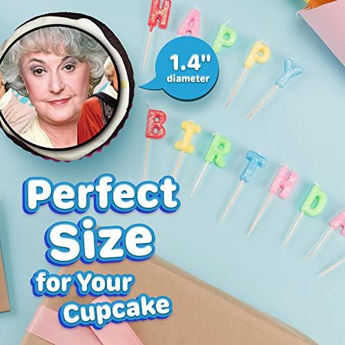 NATURAL BEHAVIOUR 30 x Edible Cupcake Toppers Themed of The Golden Girls Collection of Edible Cake Decorations | Uncut Edible on Wafer Sheet