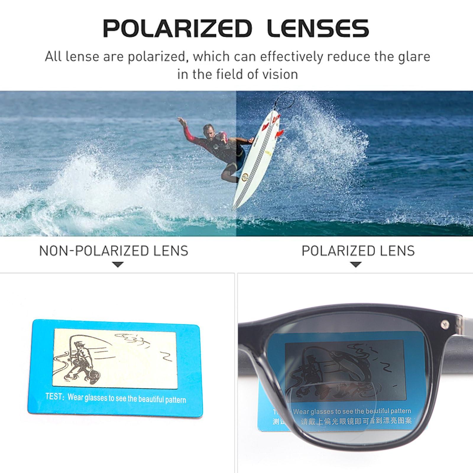 Vepiant Vepiant Polarized Bifocal Reading Sunglasses for Men Women Blue Light Blocking Glasses Black Lens UV Protection Outdoors Sun Readers Lightweight Driving Eyeglasses Tinted Shades Anti Glare Eyewear 3.0