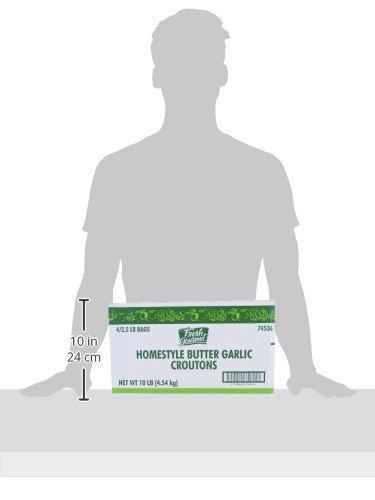 Fresh Gourmet Fresh Gourmet Homestyle Croutons, Butter & Garlic , 2.5 Pound, (Pack of 4)