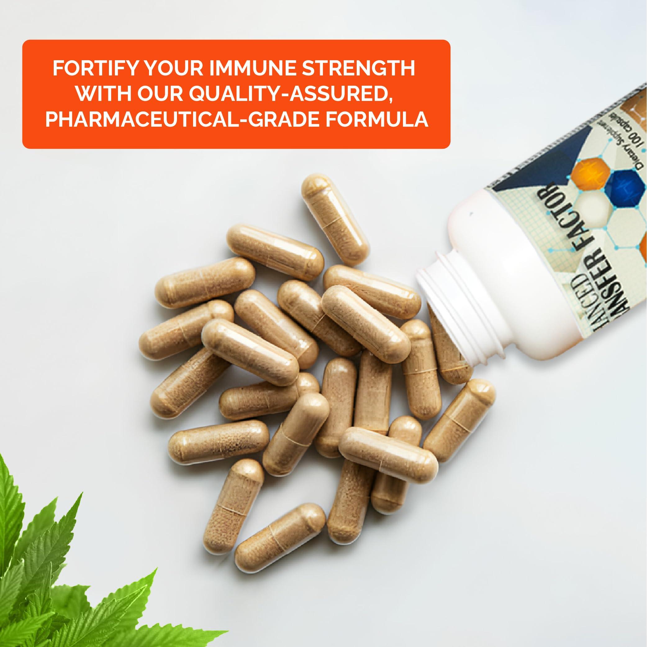 Dislafarm Transfer Factor Enhanced, 100 Natural Capsules, Immune Support - Transfer Factor Multi Immune from Cow Colostrum, Egg Yolk & Special Blend of Mushrooms