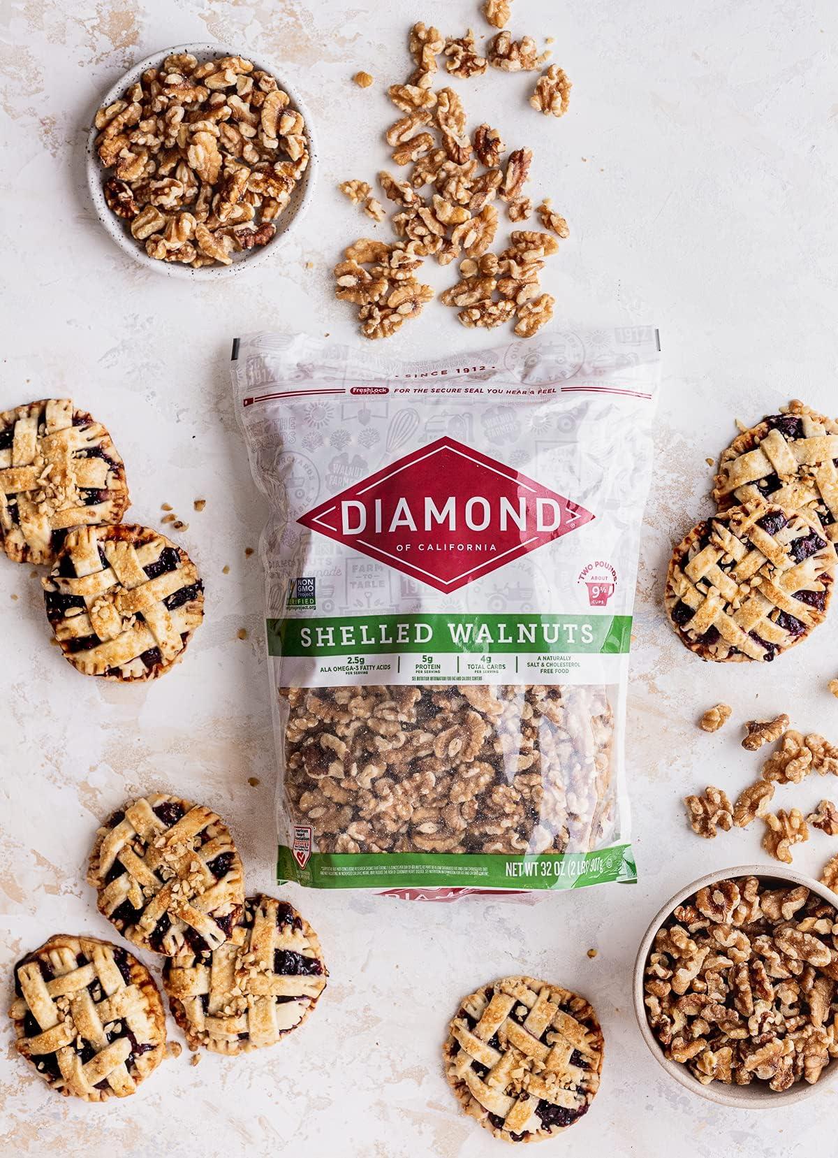 Diamond of California Diamond Shelled Walnuts 32 oz