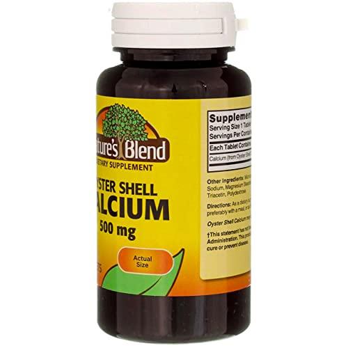 Nature's Blend Nature's Blend Oyster Shell Calcium 500 mg Tablets - 100 ct, Pack of 5