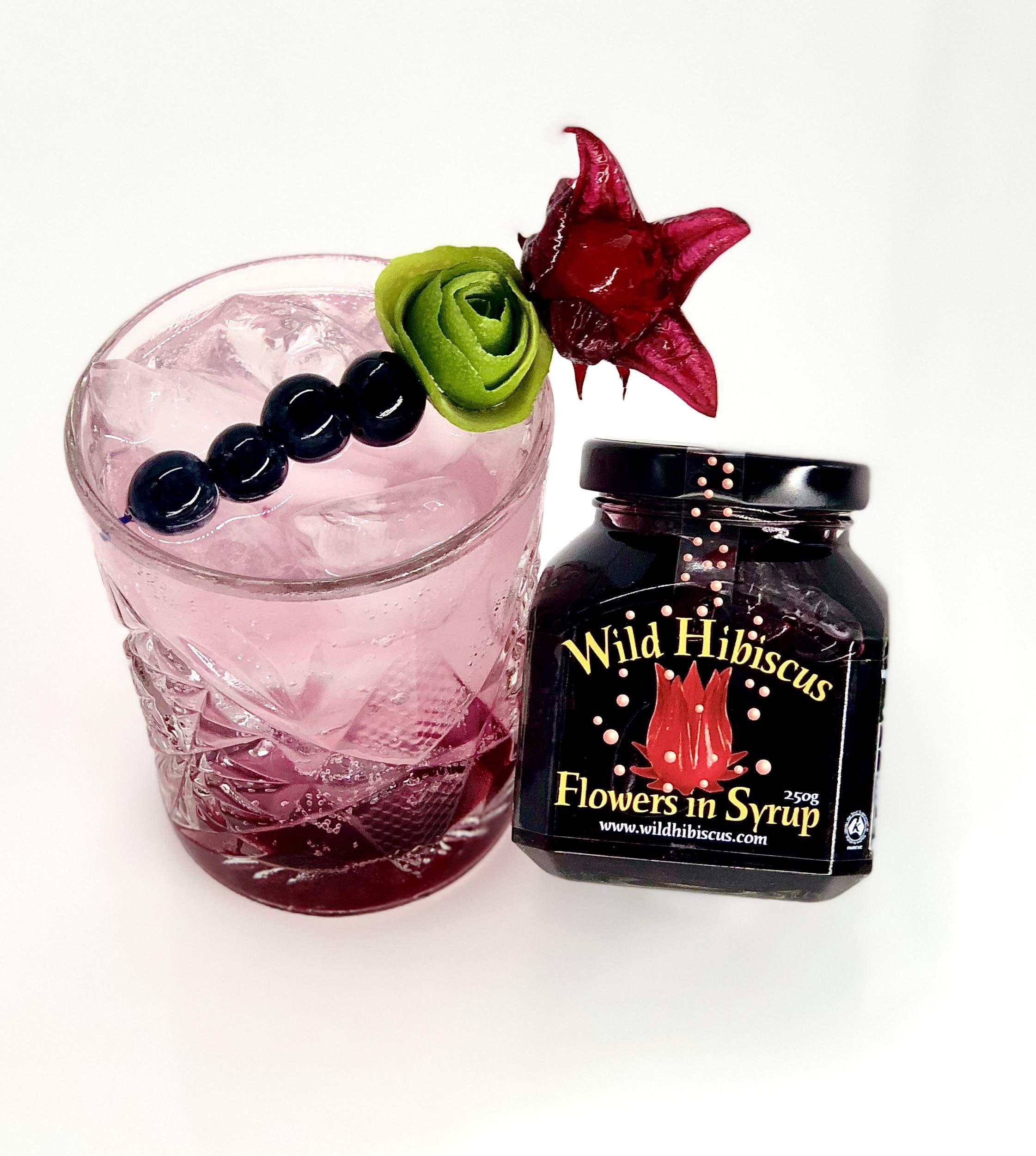 Cavalrywolf Wild Hibiscus Flowers in Syrup - 8.8 oz (250 g)