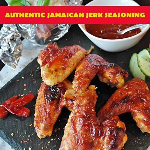 Eaton's Eaton's Authentic Jamaican Jerk Seasoning - Easy to Use, Spicy, Flavorful Caribbean Jerk Seasoning, BBQ Rubs, Grilled Chicken Seasoning or Marinade with Jerk Cooking Recipe eBook (Boston Bay, 2 Pack)