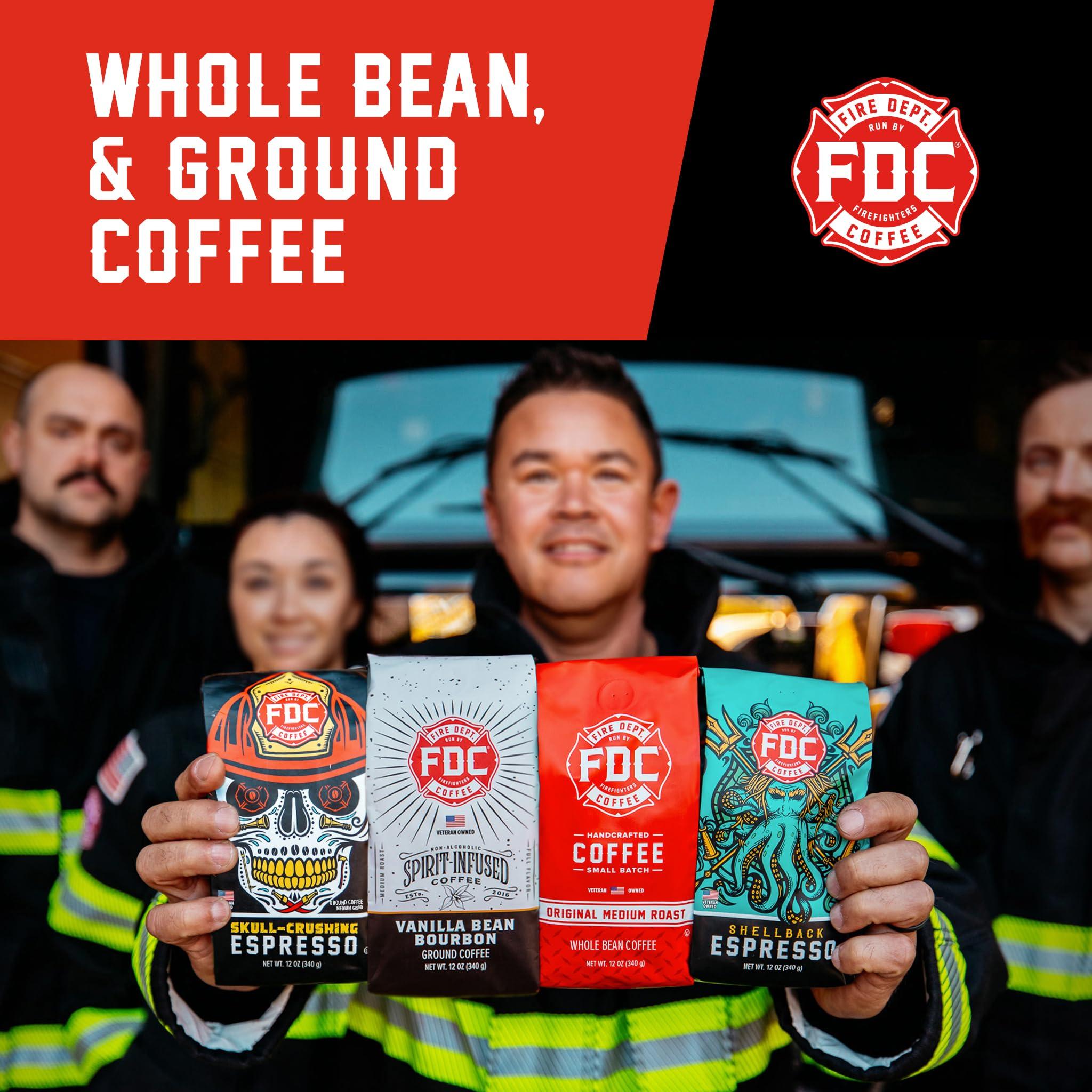 Fire Department Coffee Fire Department Coffee - Gives Back to Firefighters - Balanced & Smooth Original Medium Roast Ground Coffee - Roasted in the USA - Veteran Owned -12 oz