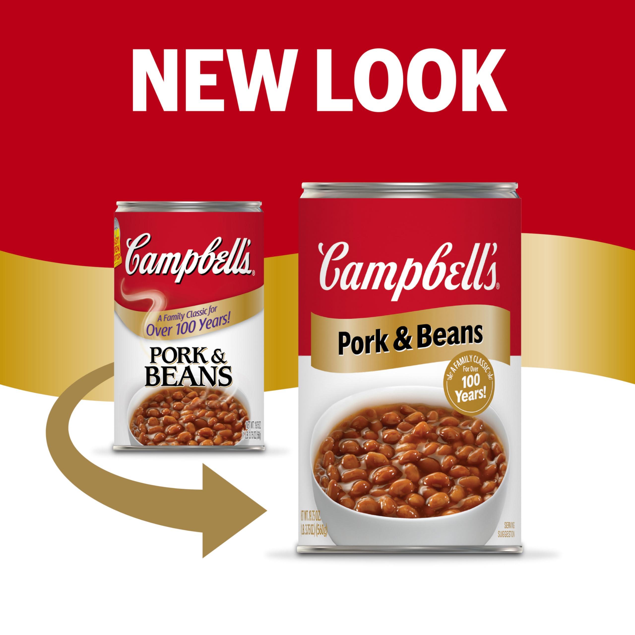 Campbell\'s Campbells Pork and Beans, 19.75 Oz Can (Pack of 4)