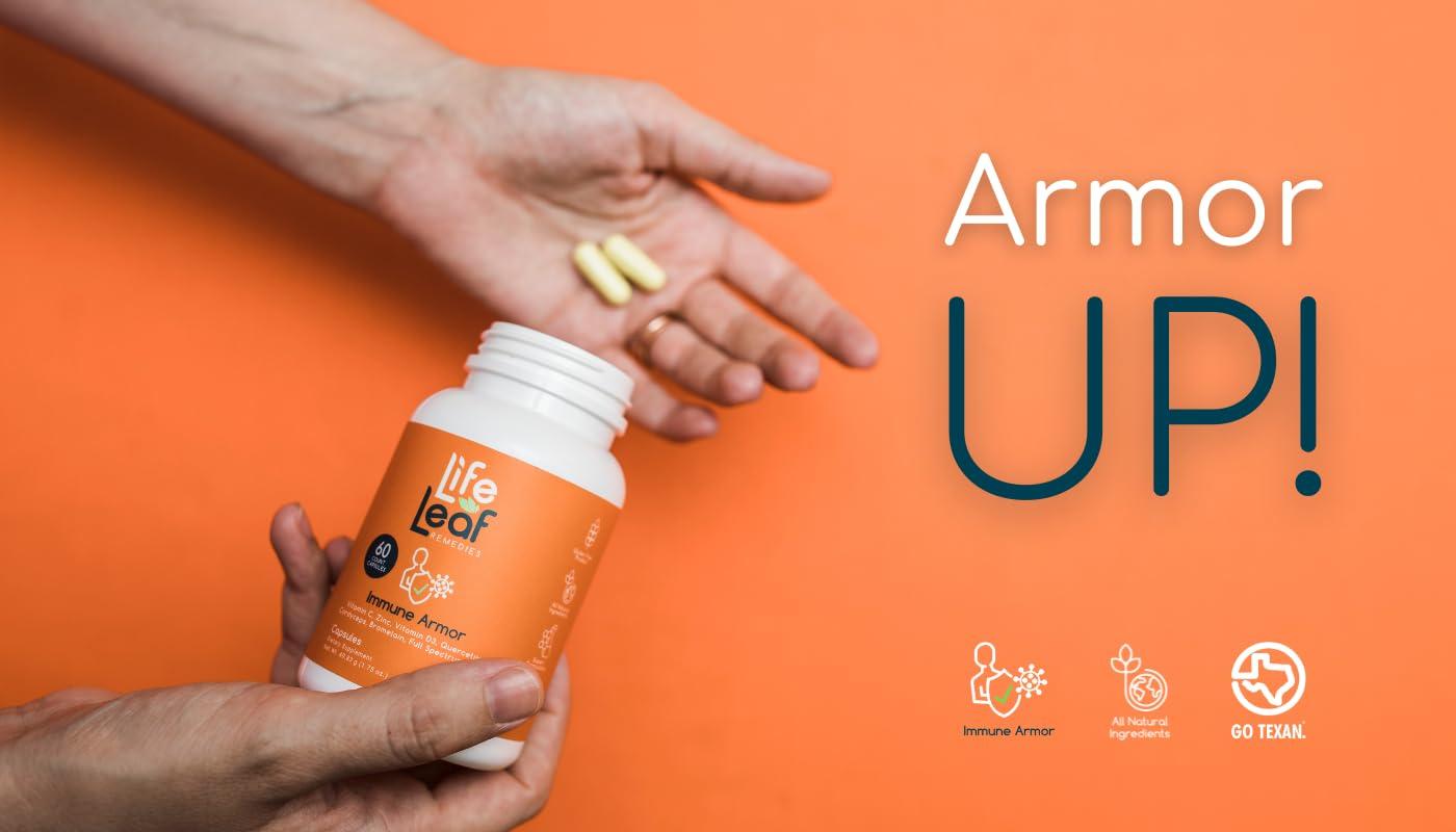 Life Leaf Remedies Immune System Boosters for Adults (Men/Women) - Immunity Support Supplement Capsules with Natural Vitamins & Nutrients for Enhanced Health