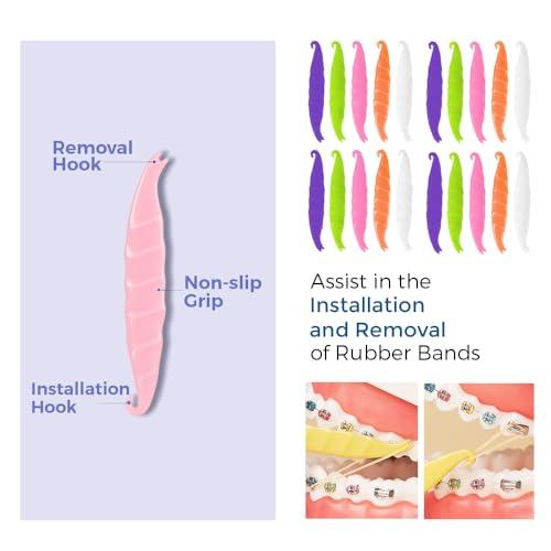 NAGY NAGY Braces Cleaning Kit with Orthodontic Toothbrush, Interdental Brushes Between Teeth, Dental Floss, Floss Threaders, Ortho Wax, Braces Accessories for Teeth
