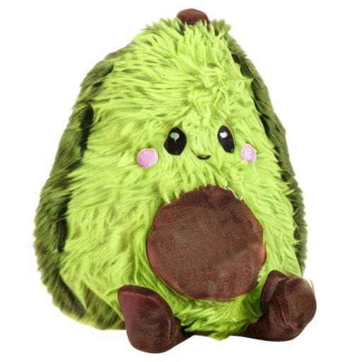 Happy Fuel Avocado Microwavable Unscented Heating Pad for Women and Kids- Cute Soft Cozy Pillow Plush Heatable Warm Stuffed Animals - Kawaii Hot and Cold Plushie Food Toy - Avocado Gifts for Girls and Boys