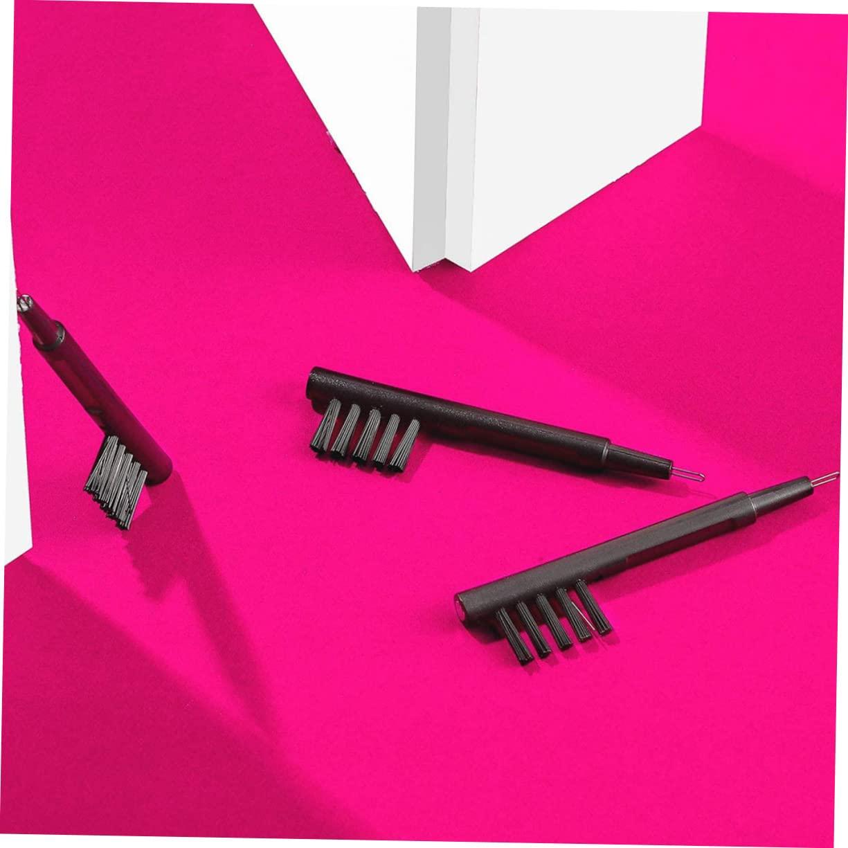 NOLITOY NOLITOY 3sets Hearing Accessories Earring Cleaner Cleaning Rod for Hearing Amplifier Vent Cleaner Earpiece Earmold Vent Cleaner Pipe Cleaner Hearing Amplifier Cleaning Tool Black 12pcs*3