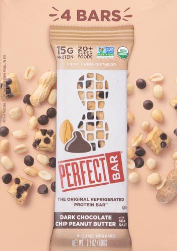 Perfect Bar Perfect Bar Gluten-Free Dark Chocolate Chip Peanut Butter Protein Bar, 4 count, 2.3 oz