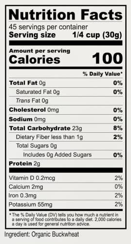 Anthony's Anthony's Organic Buckwheat Flour, 3 lb, Grown in USA, Gluten Free, Vegan