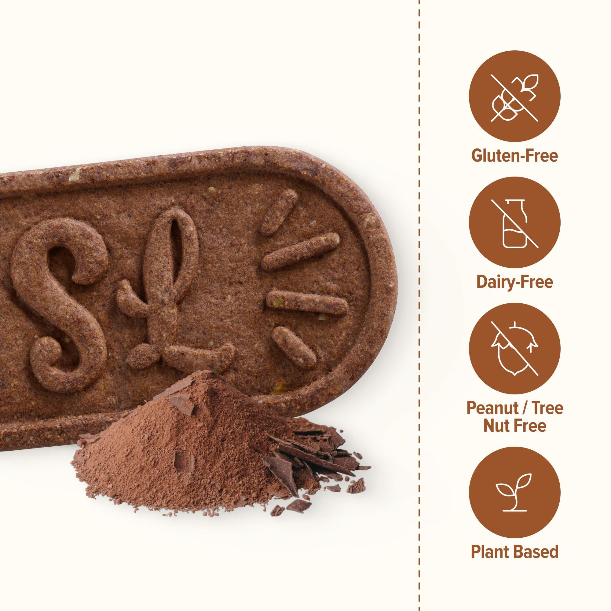 Sweet Loren\'s Sweet Loren\'s Vegan Breakfast Biscuits | Chocolate | 4g Protein, 19g Whole Grains | Plant Based, Gluten Free, Dairy Free, Nut Free Snacks | 6 Pack (30 Total Biscuits, 1.6 ounce each)